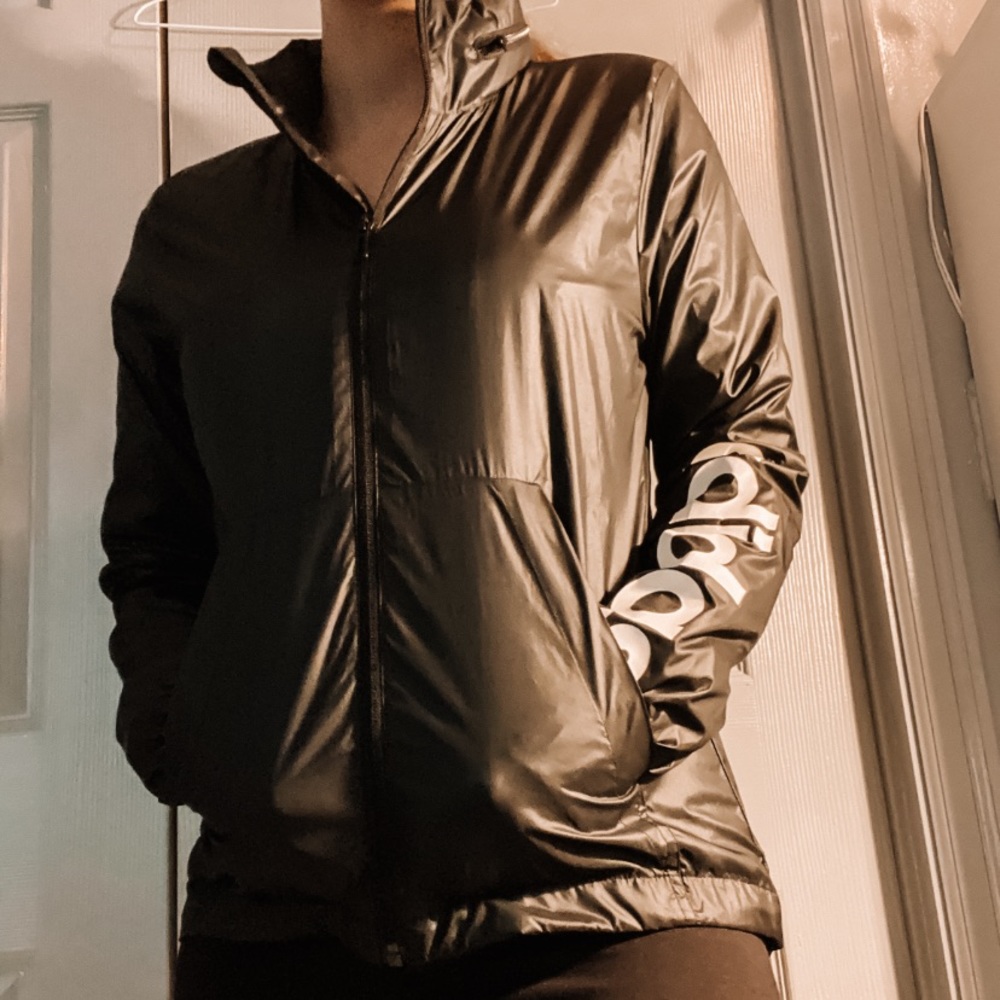 Addis’s rain jacket